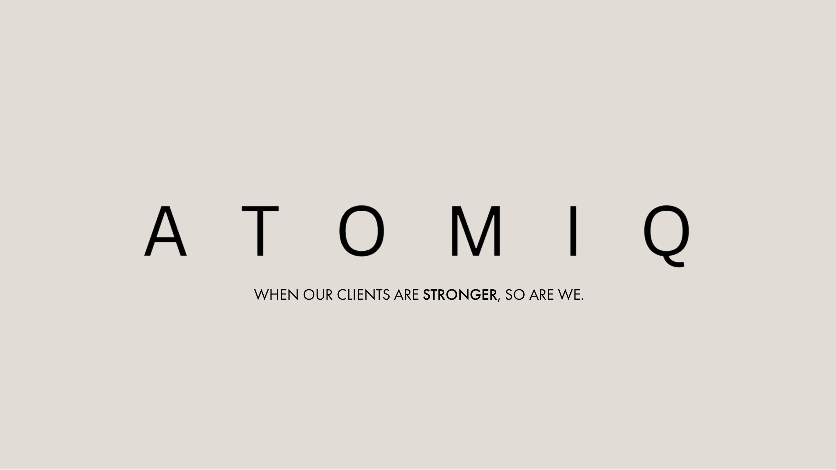 Copertina del portfolio Atomiq in PDF