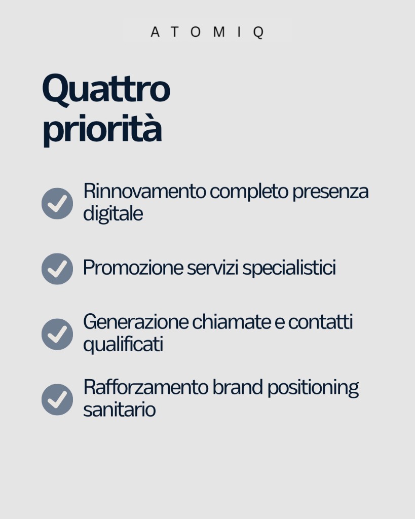 Quattro priorità operative