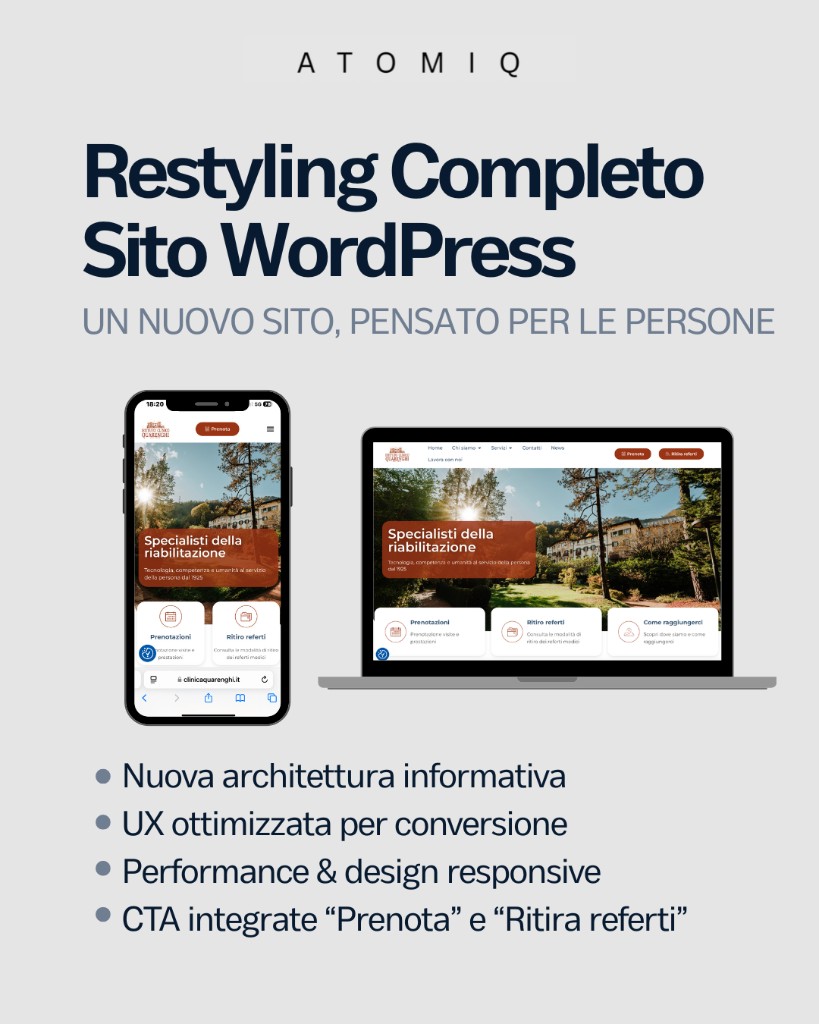 Restyling sito WordPress