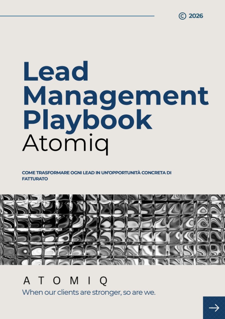 Copertina Lead Management Playbook Atomiq