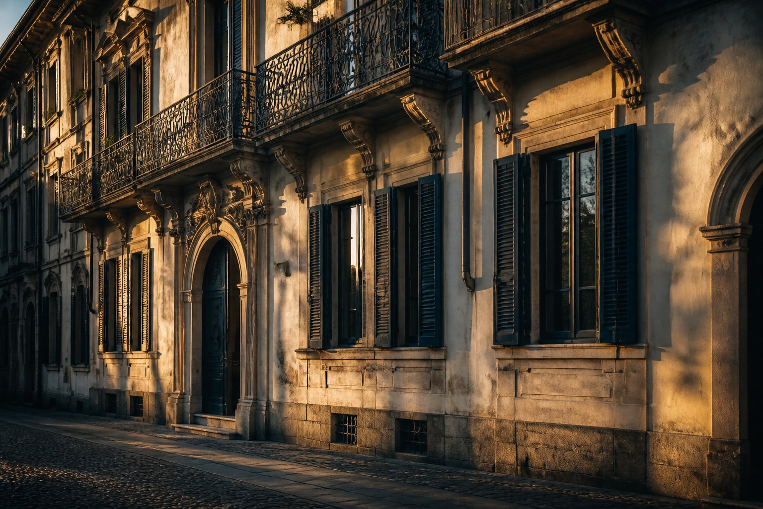 Facciata residenziale italiana